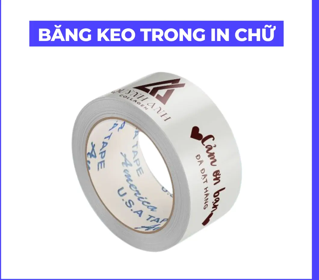 Băng dính in chữ Cách sử dụng và ứng dụng phong phú trong đời sống
