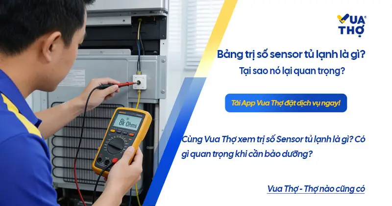 bảng trị số sensor tủ lạnh