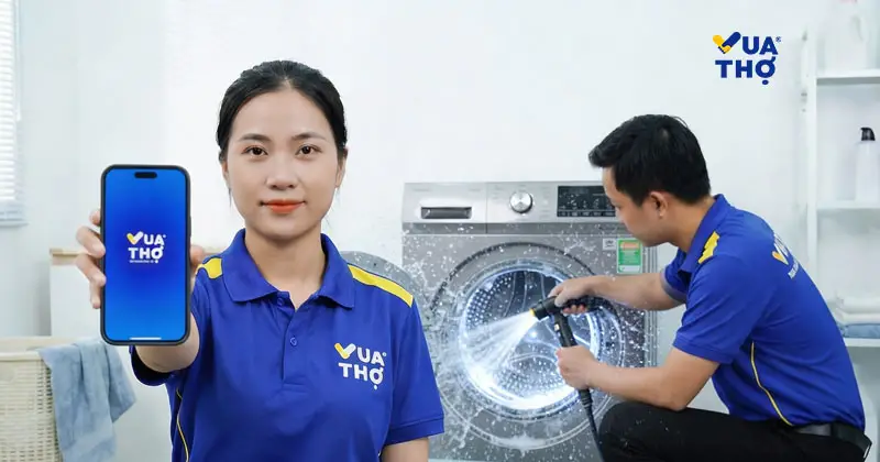 vệ sinh máy giặt vua thợ