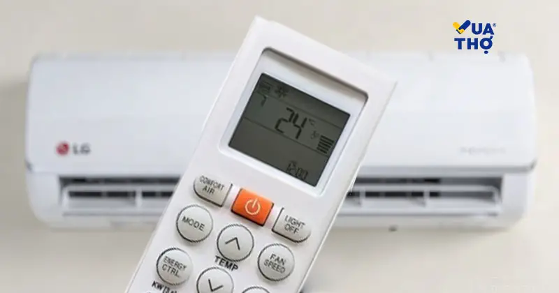 Cách sử dụng các nút tính năng đặc biệt trên điều khiển điều hòa LG.