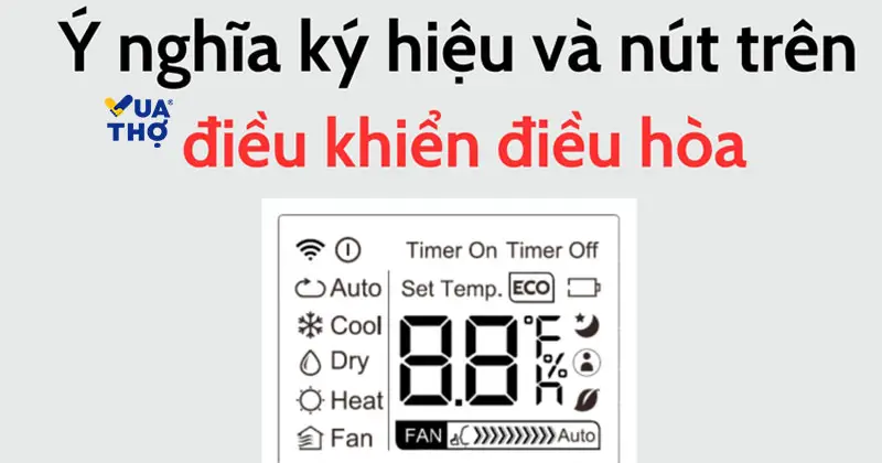 Giải mã các ký hiệu hình bông tuyết và giọt nước trên remote máy lạnh.