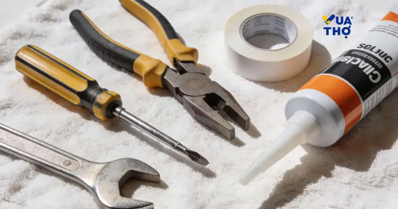 c&aacute;ch thay v&ograve;i nước lavabo v&agrave; chuẩn bị dụng cụ