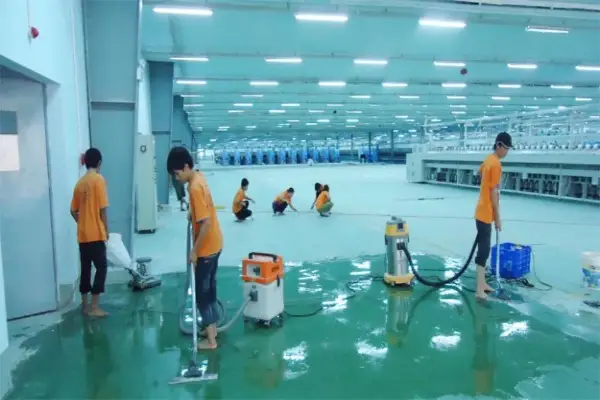 Dịch vụ dọn sàn công ty trước và sau khi thi công của Linh Anh Clean tại Hà Nội