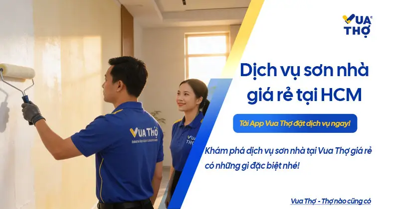 Dịch vụ sơn nh&agrave; gi&aacute; rẻ tại TPHCM uy t&iacute;n, chuy&ecirc;n nghiệp gi&uacute;p l&agrave;m mới kh&ocirc;ng gian sống với chi ph&iacute; tiết kiệm.