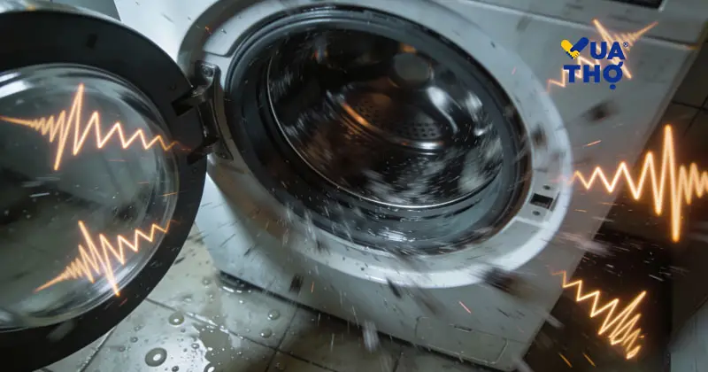 máy giặt hỏng chế độ vắt và nguyên nhân từ âm thanh