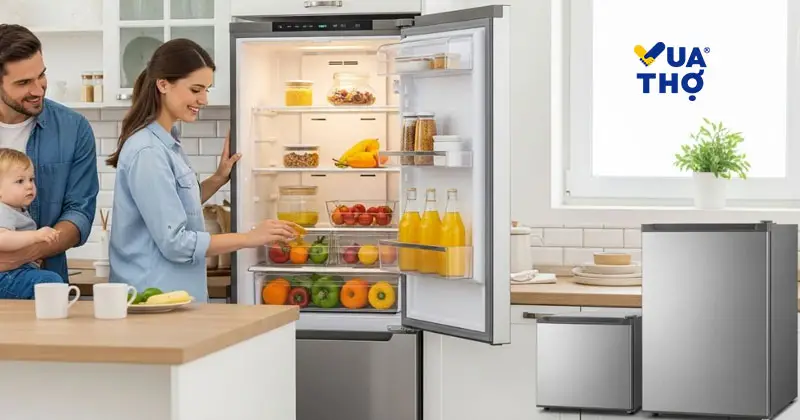 So s&aacute;nh c&ocirc;ng suất ti&ecirc;u thụ giữa tủ lạnh Inverter v&agrave; tủ lạnh thường.