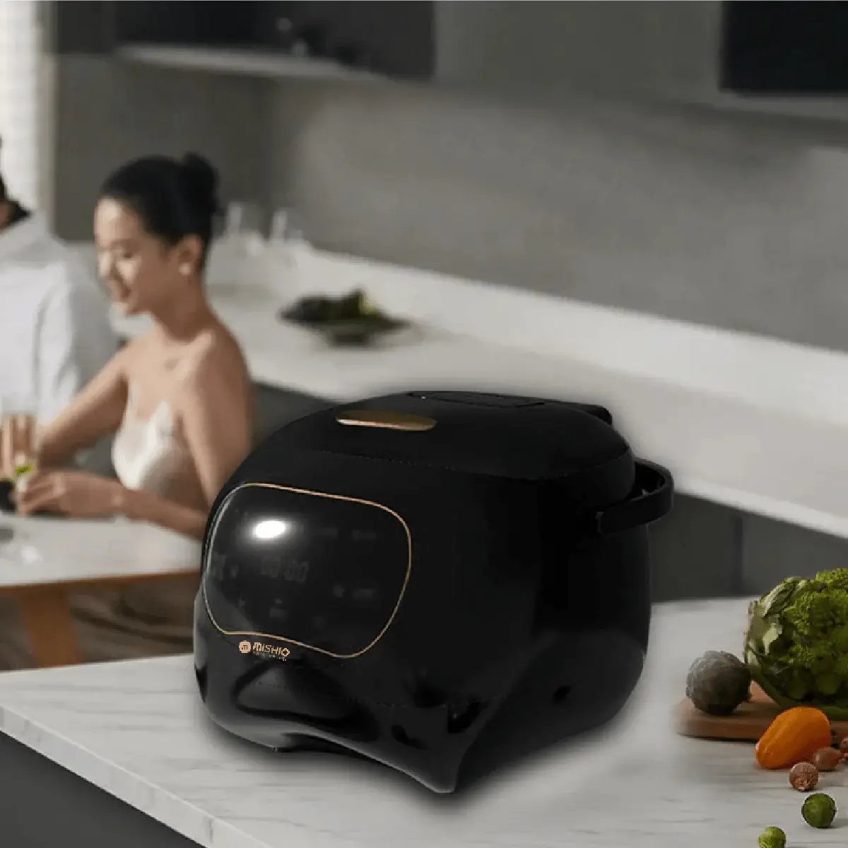 nồi cơm lòng sứ dưỡng sinh Mishio