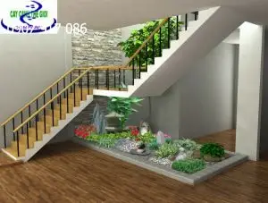 Hòn Non Bộ Cầu Thang - Phù Điêu Nghệ Thuật Tăng Thêm Vẻ Đẹp Cho Không Gian Sống