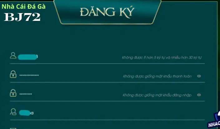  hướng dẫn Cách Đăng Ký Nhà Cái Bj72 
