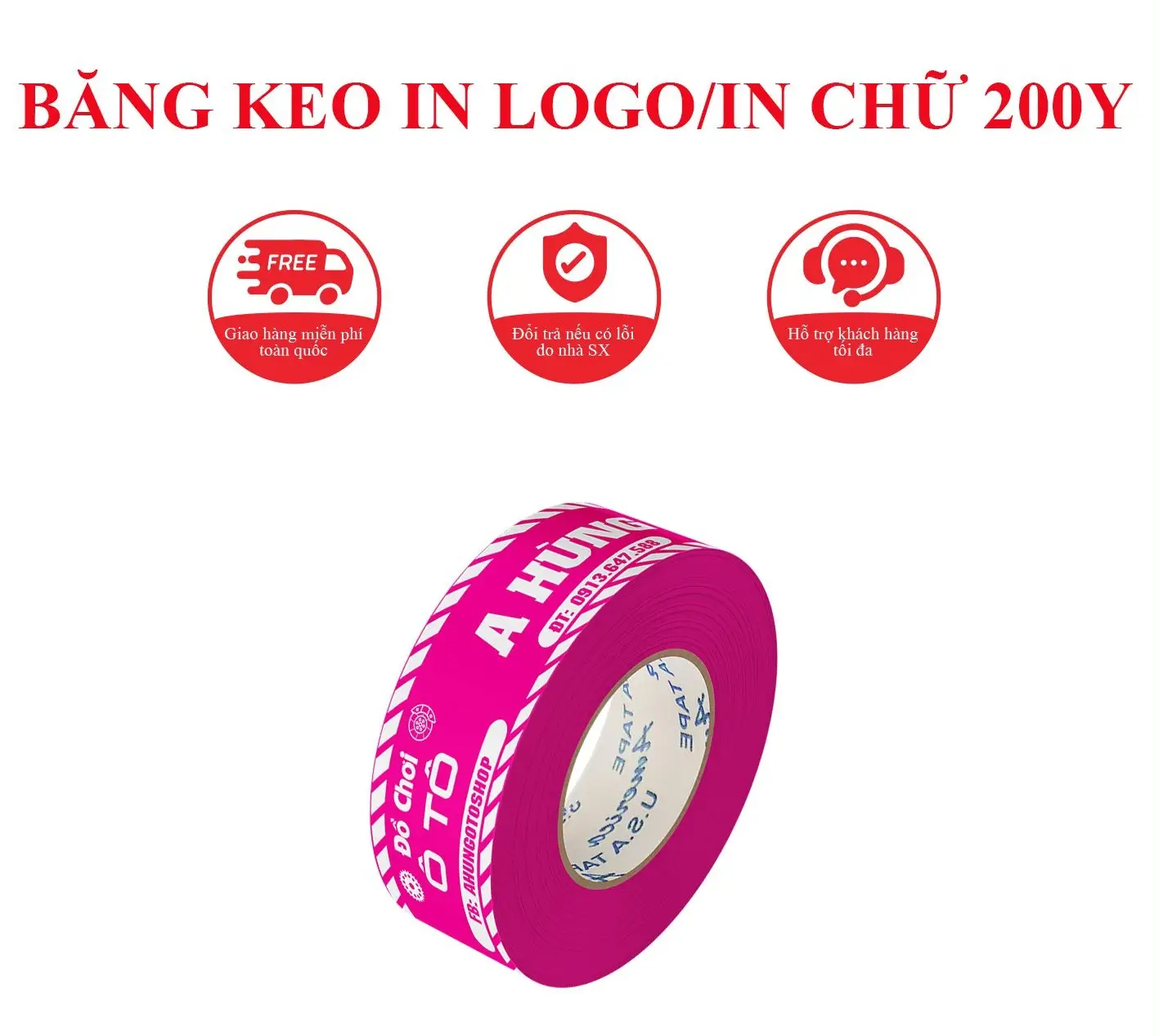 In băng keo logo - Giải pháp hoàn hảo cho thương hiệu của bạn
