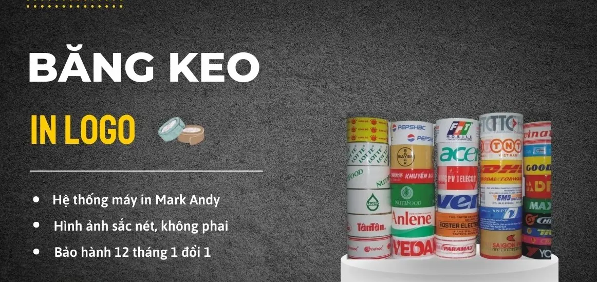 In băng keo logo số lượng ít - Tạo Dấu Ấn Riêng Cho Doanh Nghiệp Của Bạn