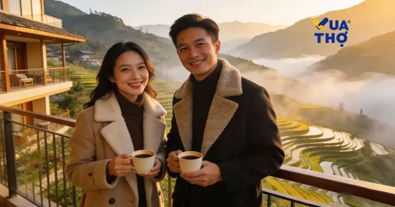 Du lịch Sapa Tết 2025 - Trải nghiệm kh&ocirc;ng kh&iacute; lạnh v&agrave; ngắm nh&igrave;n thung lũng Mường Hoa.