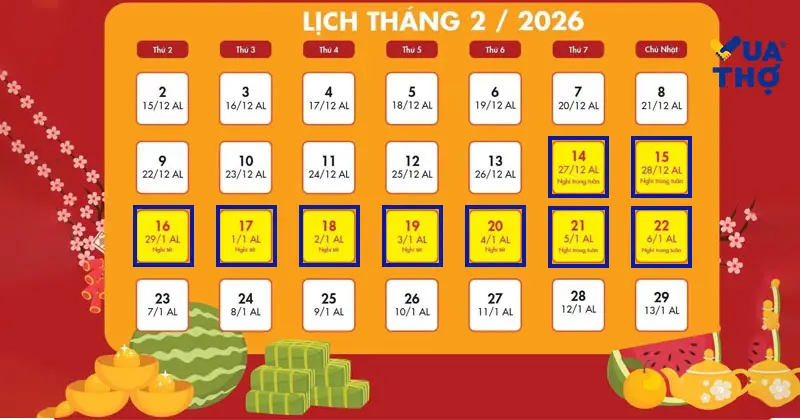 c&ograve;n bao nhi&ecirc;u ng&agrave;y nữa đến tết 2026 &acirc;m lịch