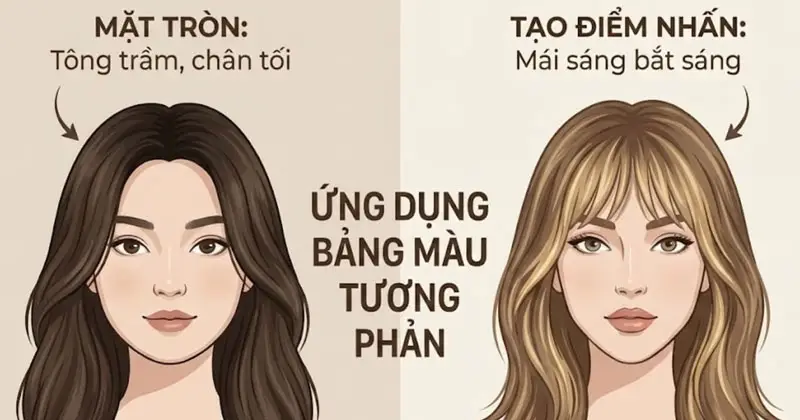 bí quyết chọn màu tóc phù hợp