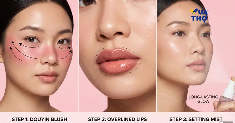 sau c&aacute;c bước makeup douyin