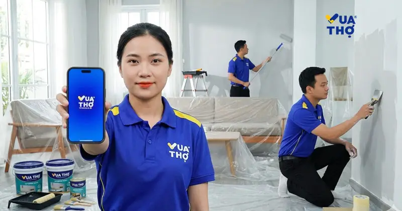 Dịch vụ thợ sơn bả nhà HCM chuyên nghiệp Vua Thợ.