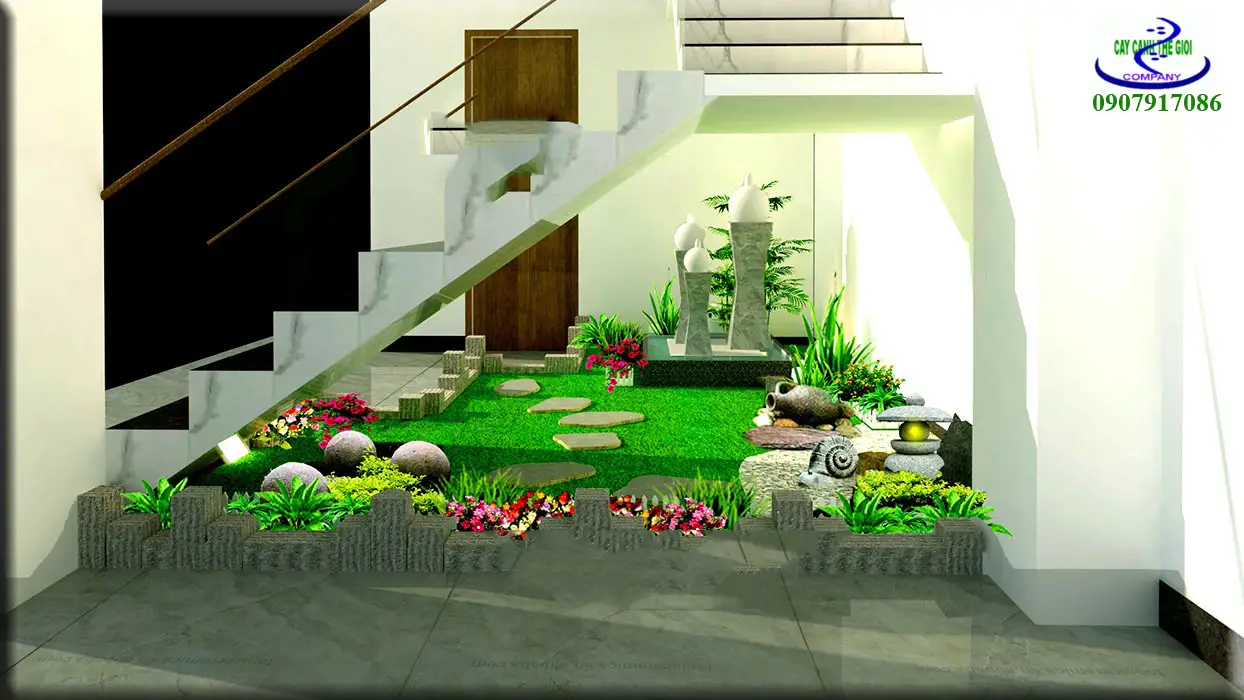 mẫu tiểu cảnh khô cầu thang đẹp Khám phá các mẫu tiểu cảnh khô cầu thang đẹp - Nâng tầm không gian sống sáng tạo và thẩm mỹ