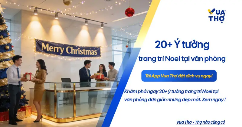 trang trí noel văn phòng cho đẹp mắt