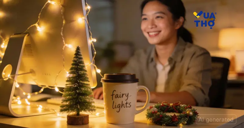 trang trí noel văn phòng thân thiện với môi trường