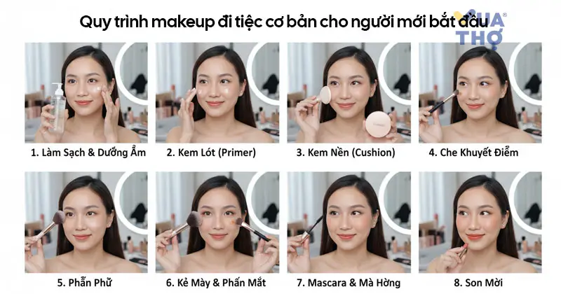 layout makeup cơ bản cho người mới bắt đầu