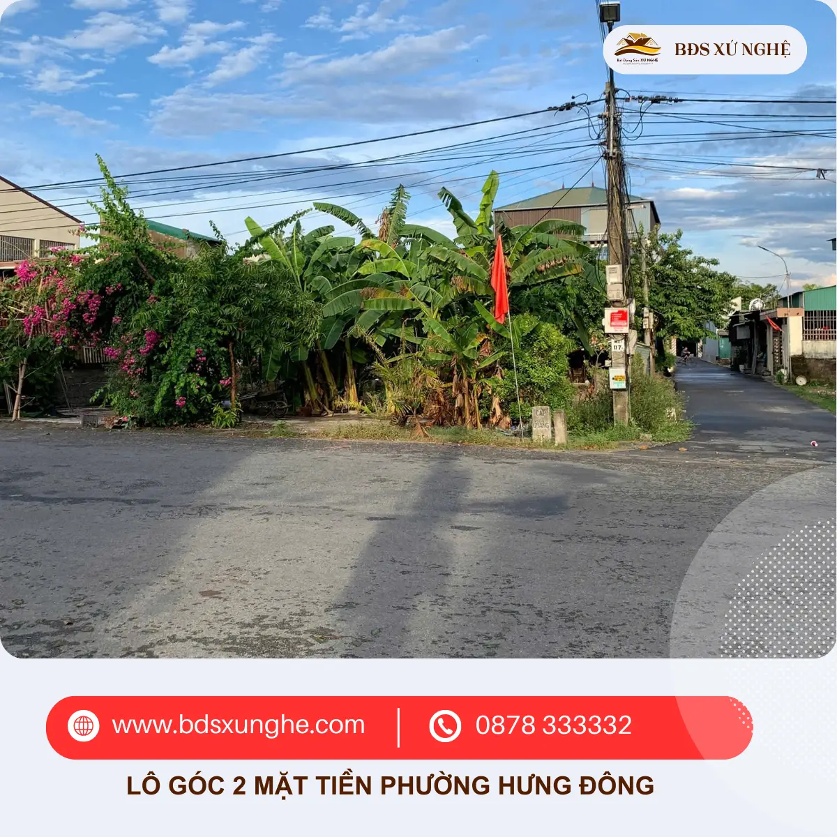 Lô góc 2 mặt tiền phường Hưng Đông