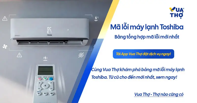 bảng mã lỗi máy giặt toshiba