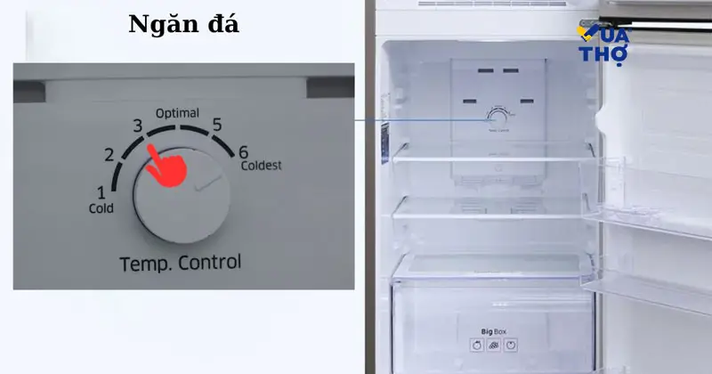 Nhiệt độ ngăn đá tủ lạnh nên để mức -18 độ C.