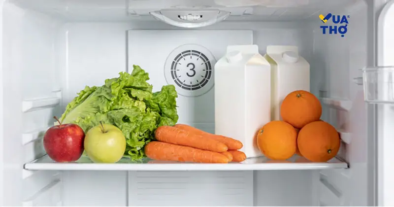 Cách chỉnh số ngăn mát tủ lạnh để bảo quản rau củ tươi lâu.