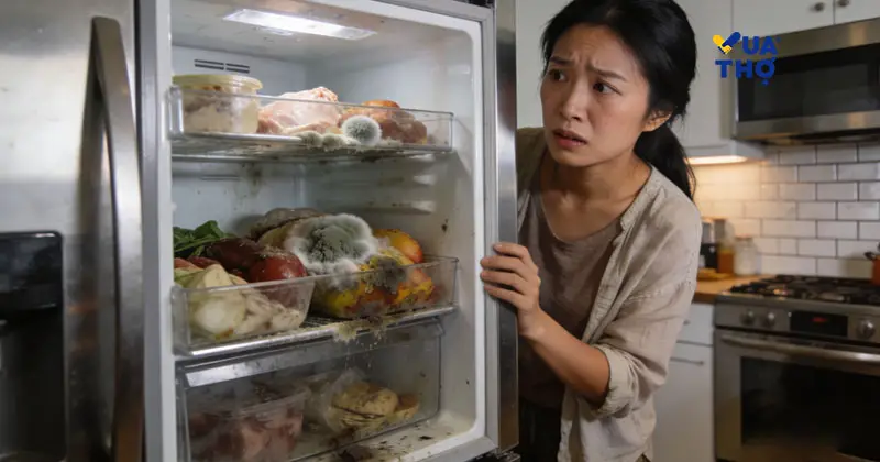 ngăn m&aacute;t tủ lạnh kh&ocirc;ng m&aacute;t do thức ăn qu&aacute; nhiều