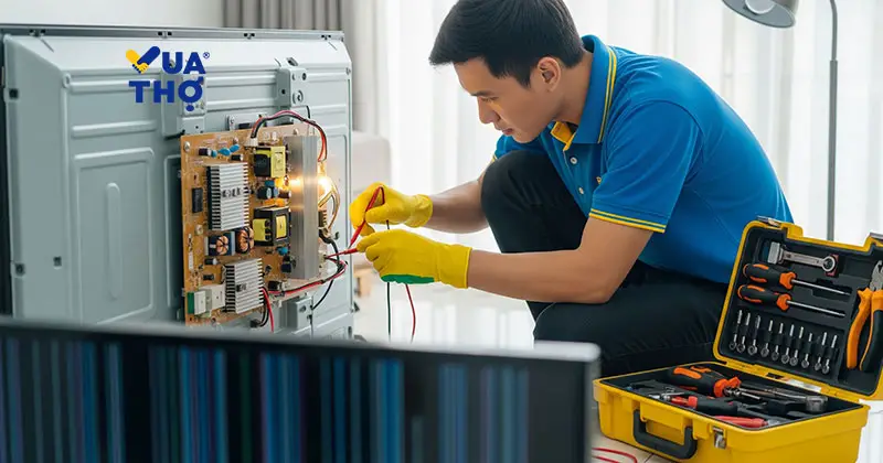 sua-tivi-bi-soc-man-hinh-tai-nha