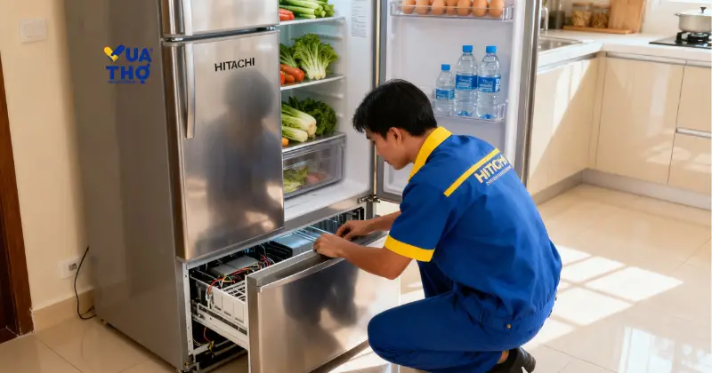 hình ảnh thợ sửa tủ lạnh Hitachi ngăn dưới không mát tại tận nơi giá cả minh bạch dich-vu-sua-tu-lanh-Hitachi-ngan-duoi-khong-mat-tai-nha-nhanh-chong-co-bao-hanh