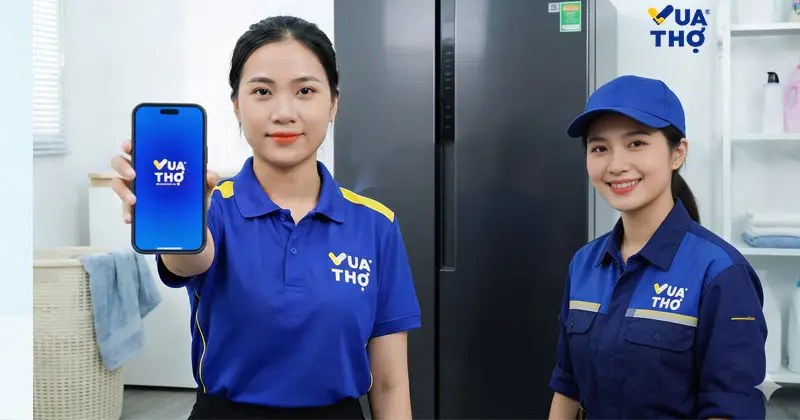 đặt lịch thay gas tủ lạnh qua ứng dụng vua thợ