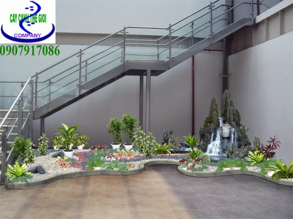 Tiểu cảnh gầm cầu thang - Xu hướng sáng tạo không gian sống đẳng cấp và thân thiện môi trường