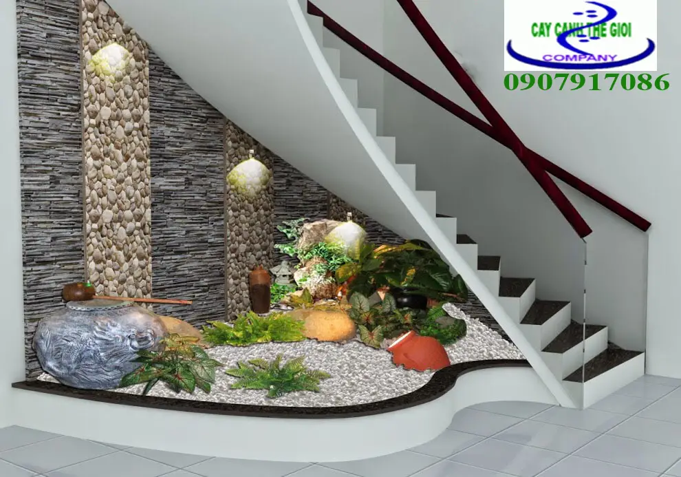 Tiểu Cảnh Khô Dưới Gầm Cầu Thang Tiểu Cảnh Khô Dưới Gầm Cầu Thang - Giải Pháp Thẩm Mỹ Tối Ưu Cho Không Gian Hẹp