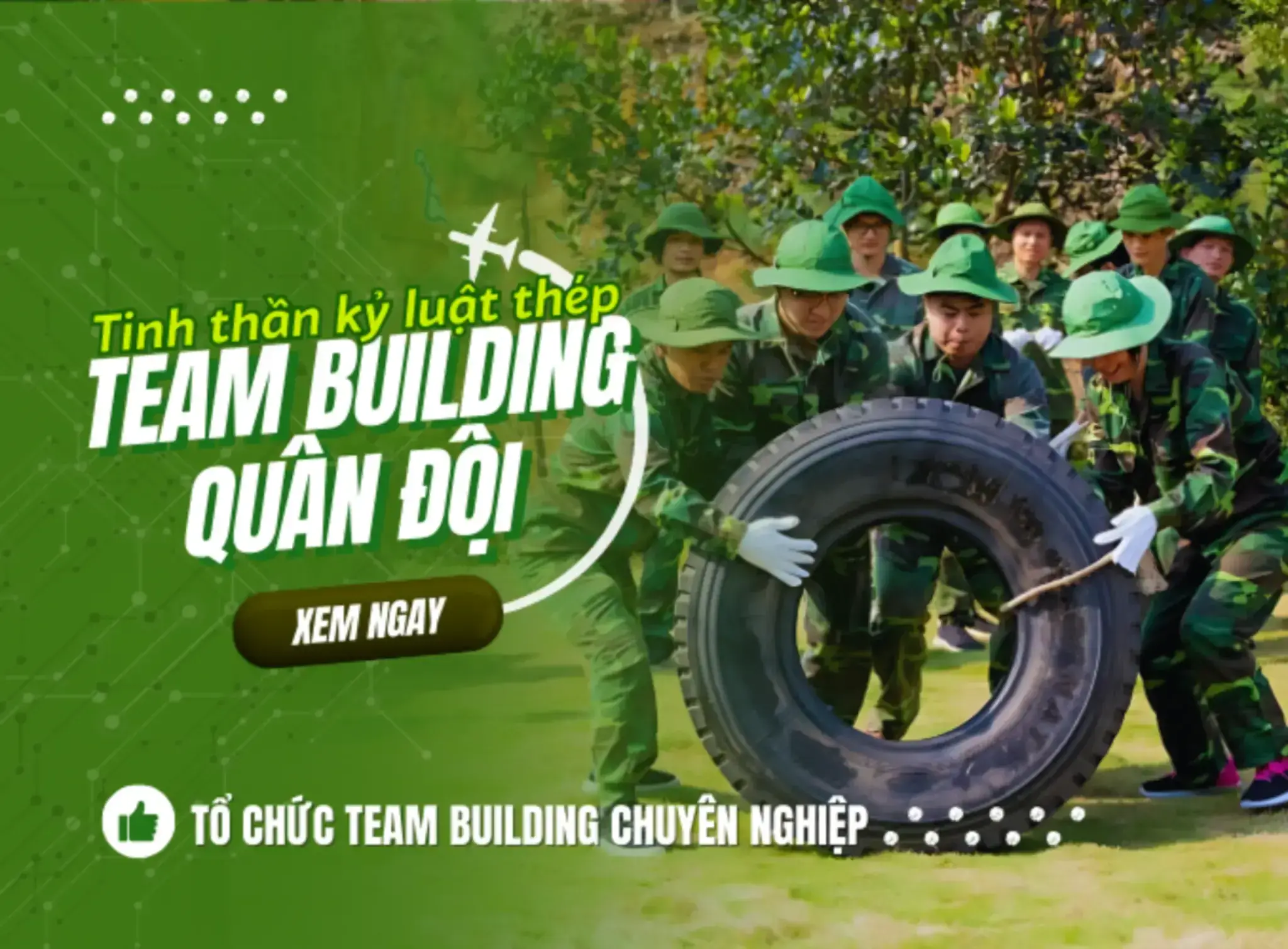 Tổ chức team building quân đội