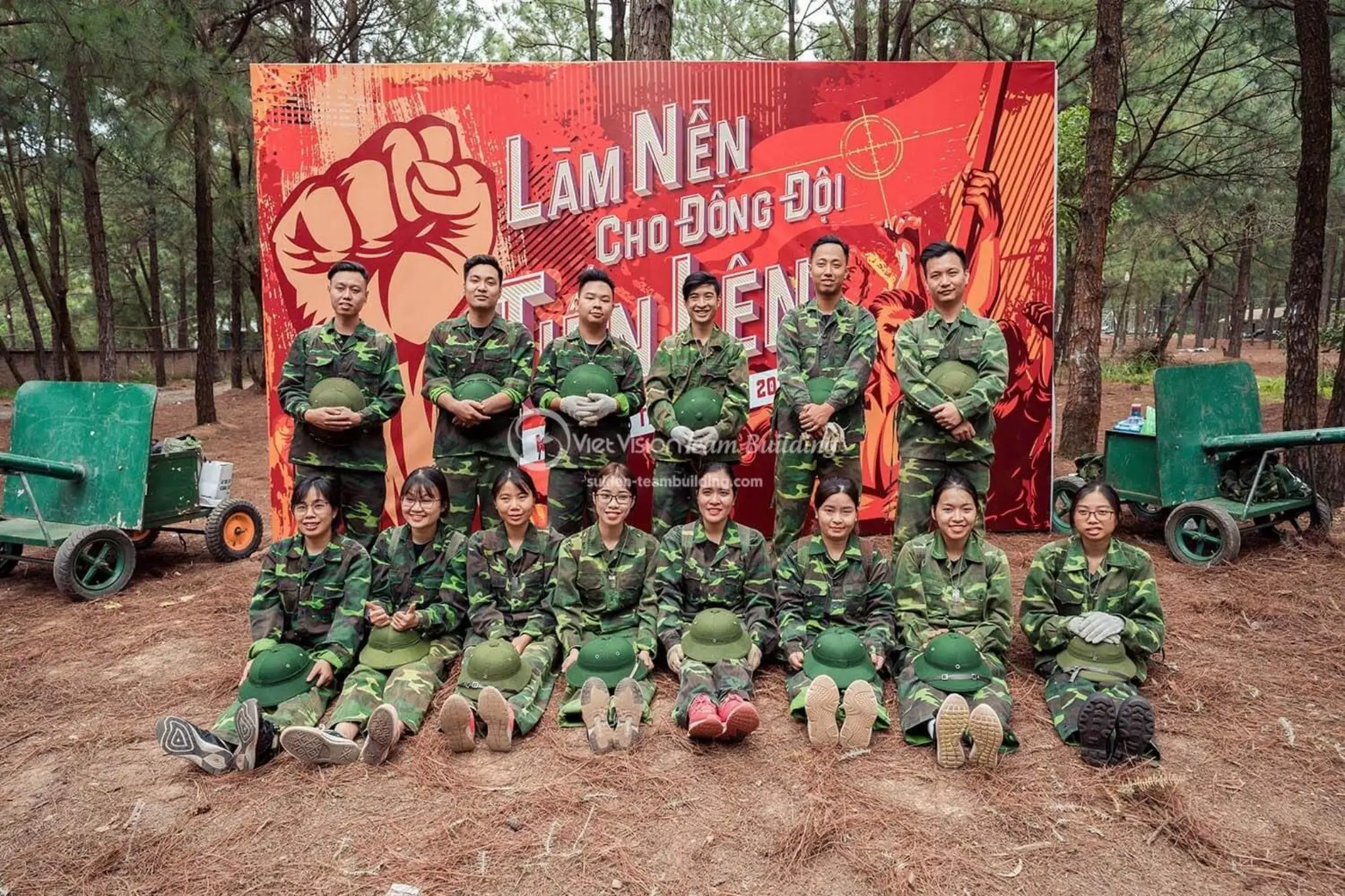 Tổ chức team building quân đội