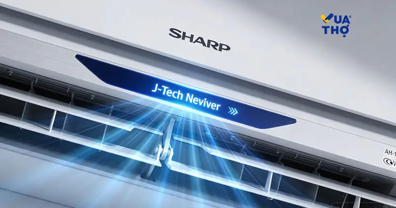 Máy lạnh Sharp Inverter 1 HP AH-X10CEWC công nghệ J-Tech Inverter.