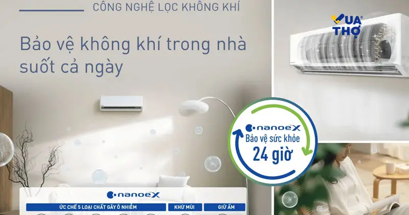Máy lạnh Panasonic Inverter 1 HP CU/CS-U9BKH-8 lọc khí Nanoe-X.