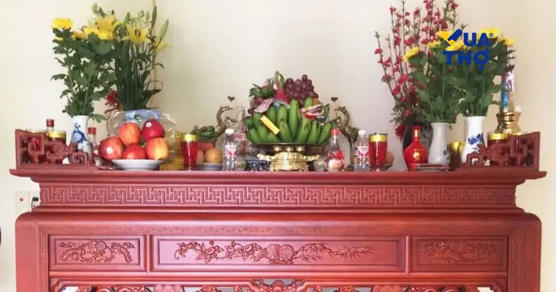 c&aacute;ch trang tr&iacute; b&agrave;n thờ ng&agrave;y tết ở miền bắc