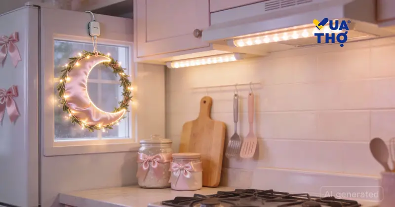 trang trí noel phòng bếp