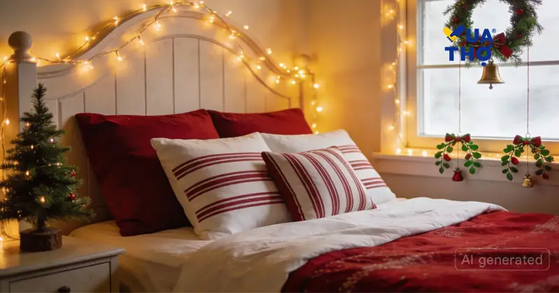 trang trí noel phòng ngủ