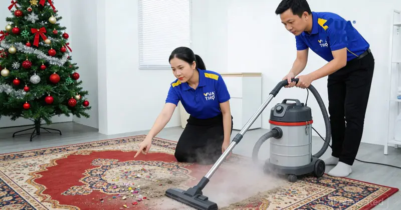 dọn dẹp sau khi trang trí noel