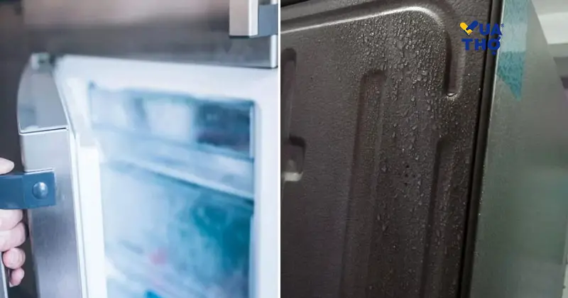 tủ lạnh bị đổ mồ hôi bên ngoài