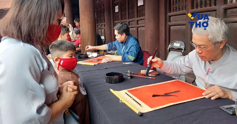 văn h&oacute;a xin chữ đầu năm