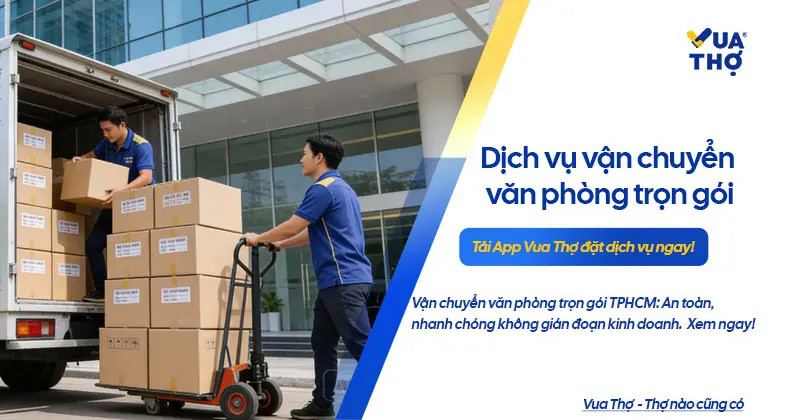 Dịch vụ vận chuyển văn phòng trọn gói tại TPHCM, đảm bảo an toàn và quy mô chuyên nghiệp.