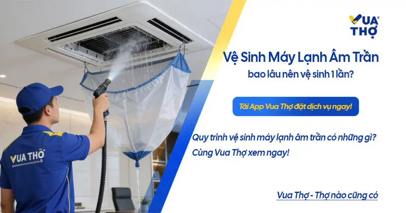 dịch vụ vệ sinh máy lạnh âm trần